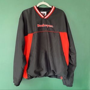 Vintage Ohio State Buckeyes Black and Red Pullover